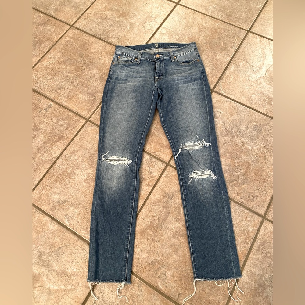 7 for all mankind Roxanne 27 distressed